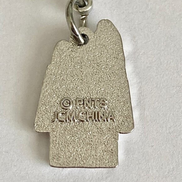 Peanuts Snoopy Doghouse Clip On Charm Zipper Pull Purse Charm Signed Red Enamel - Picture 6 of 8